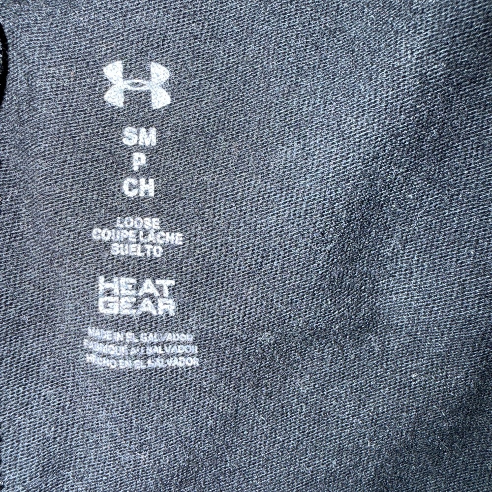 Under Armour Women's Black Tank Top with White Logo - Picture 3 of 3